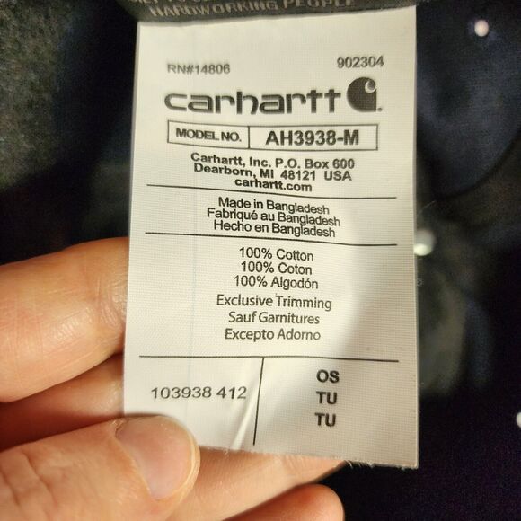 Nwt Carhartt G Force Blue adjustable Canvas Hat CFNA Logo  Bank Auto Money - Picture 8 of 9